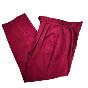 C.B Petite Deep Red Dress Pants Size 12P stretch